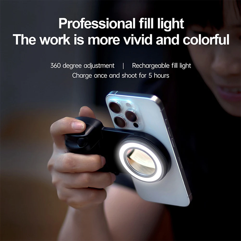 Uchwyt do aparatu z migawką kompatybilny z MagSafe, Bluetooth, stabilizator do selfie z gwintem 1/4 cala, uchwyt do selfie, stabilizator do zdjęć z aparatem.