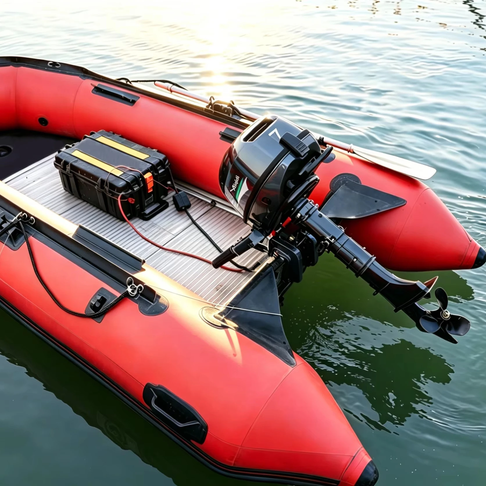 

7HP 48V Water-cooled Electric Engine AIQIDI E7 Electric Boat Outboard With Tiller Control