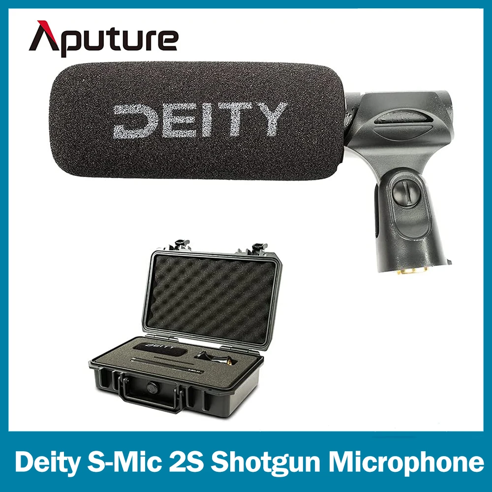 

Aputure Deity S-Mic 2S Shotgun Microphone, Low Off-Axis Coloration and Inherent Self-Noise Weather Resistant RF-Interference