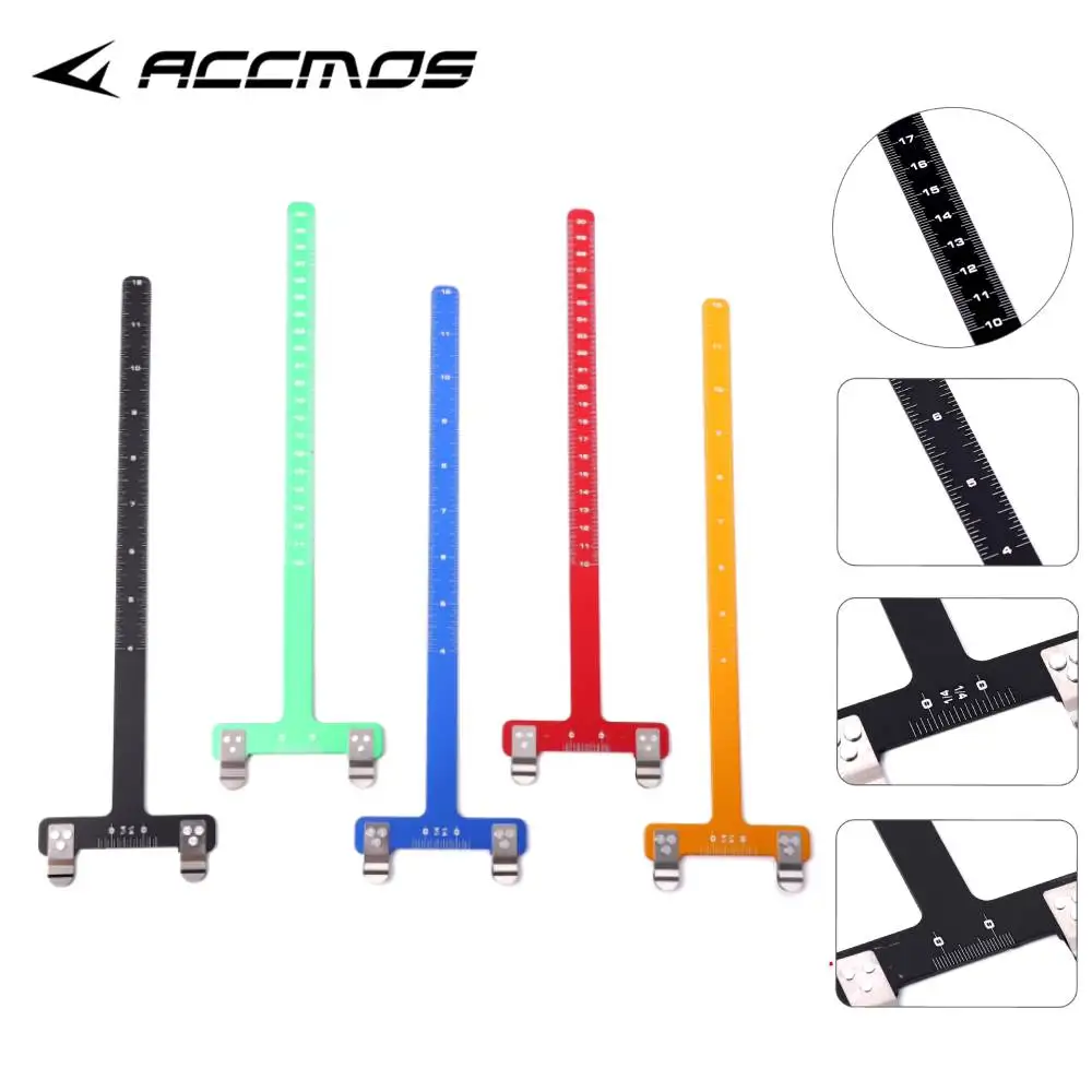 Square T-ruler for Archery, Professional Hunting Measuring Tool, Bowstring Measuring Ruler, P Scale