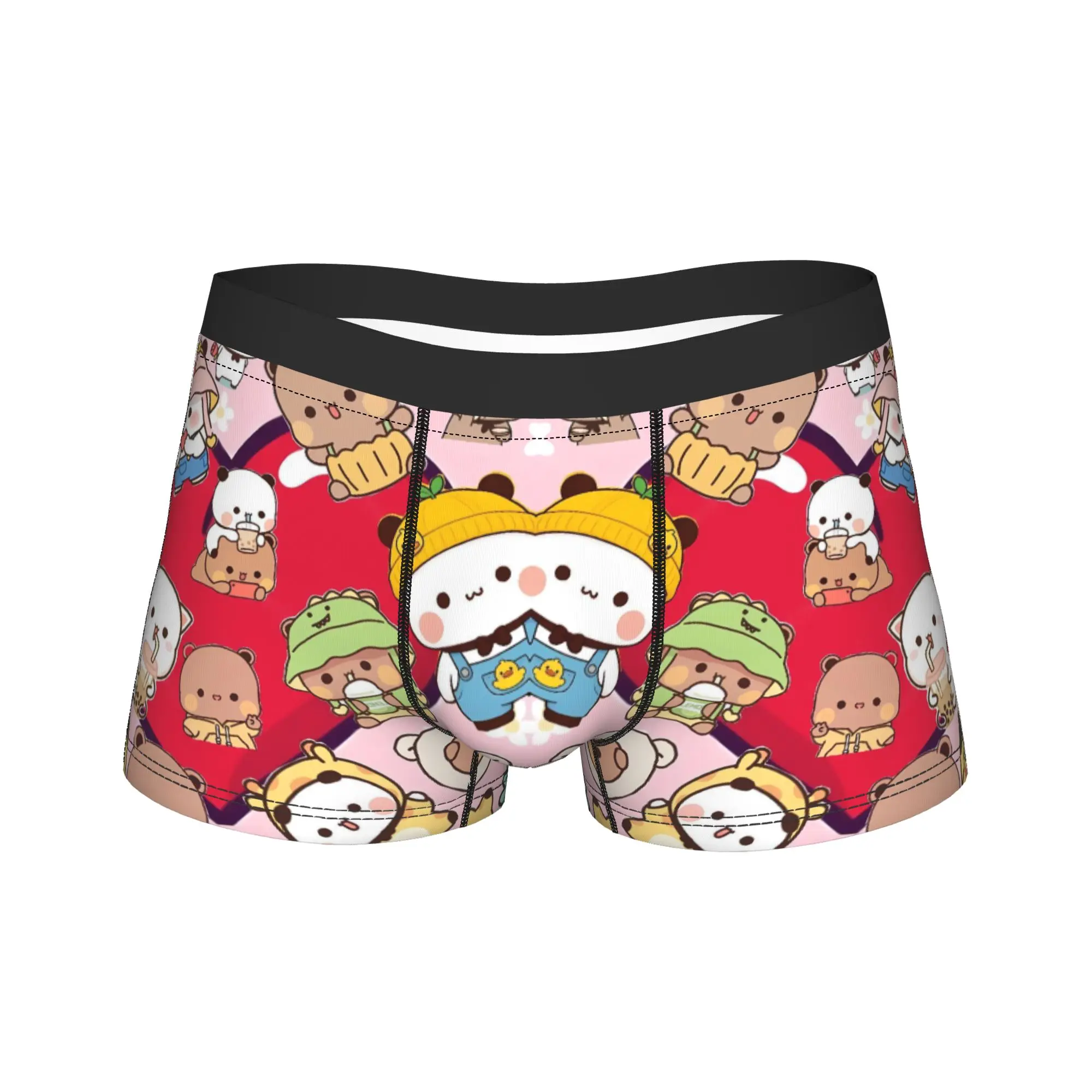 

Bubu Dudu Boxershorts Pouch Underwear Trenky Pattern Boxer Brief Breathable Man Panties Plus Size 2XL