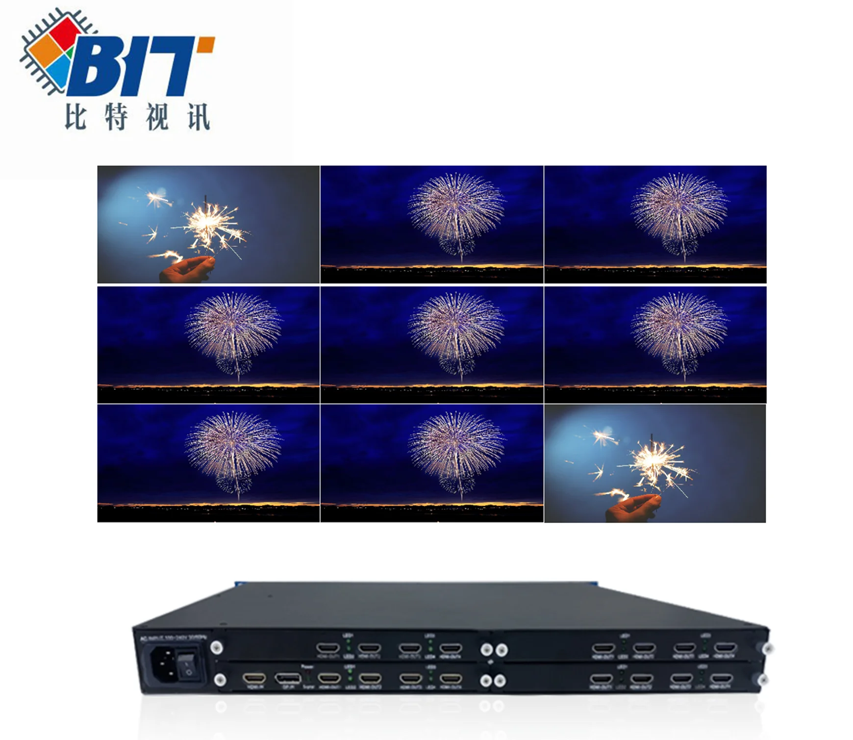 16screen Any Layout Video Wall Processor, Multi-channel Projection LED Video Wall Processor,TV Display Video Wall Controller