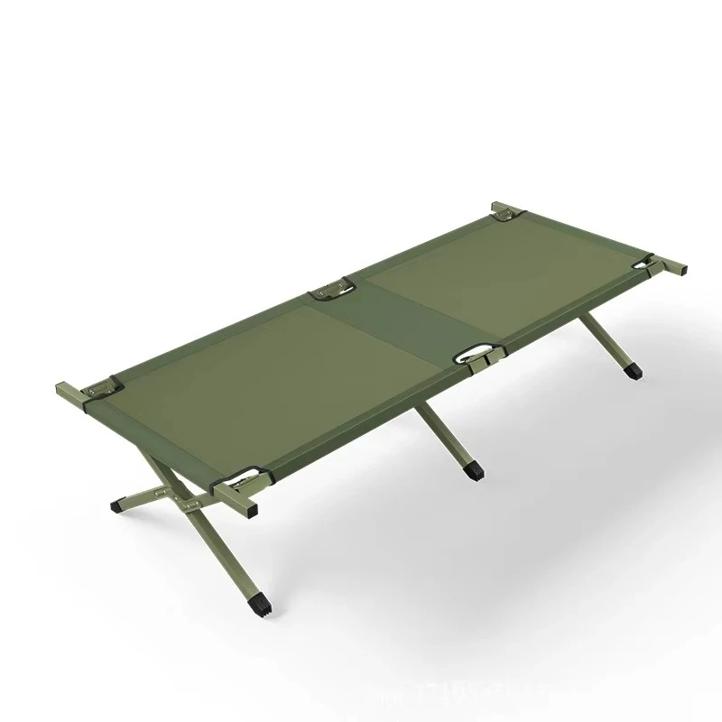 

Portable Aluminum Alloy Foldable Outdoor Bed Modern Simple Camping Bed Emergency Relief Lunch Break Steel