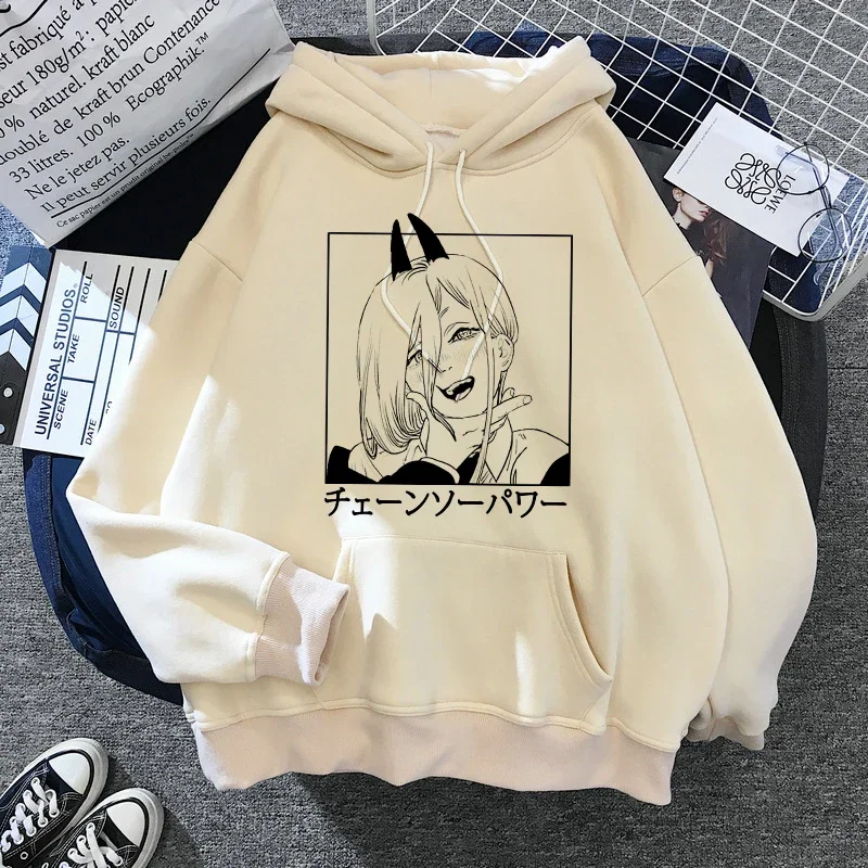 New Chainsaw Man Pochita Hoodies Japanese Anime Sweatshirts Manga Cartoon Graphic Streetwear Long Sleeve Gothic Mens Pullovers