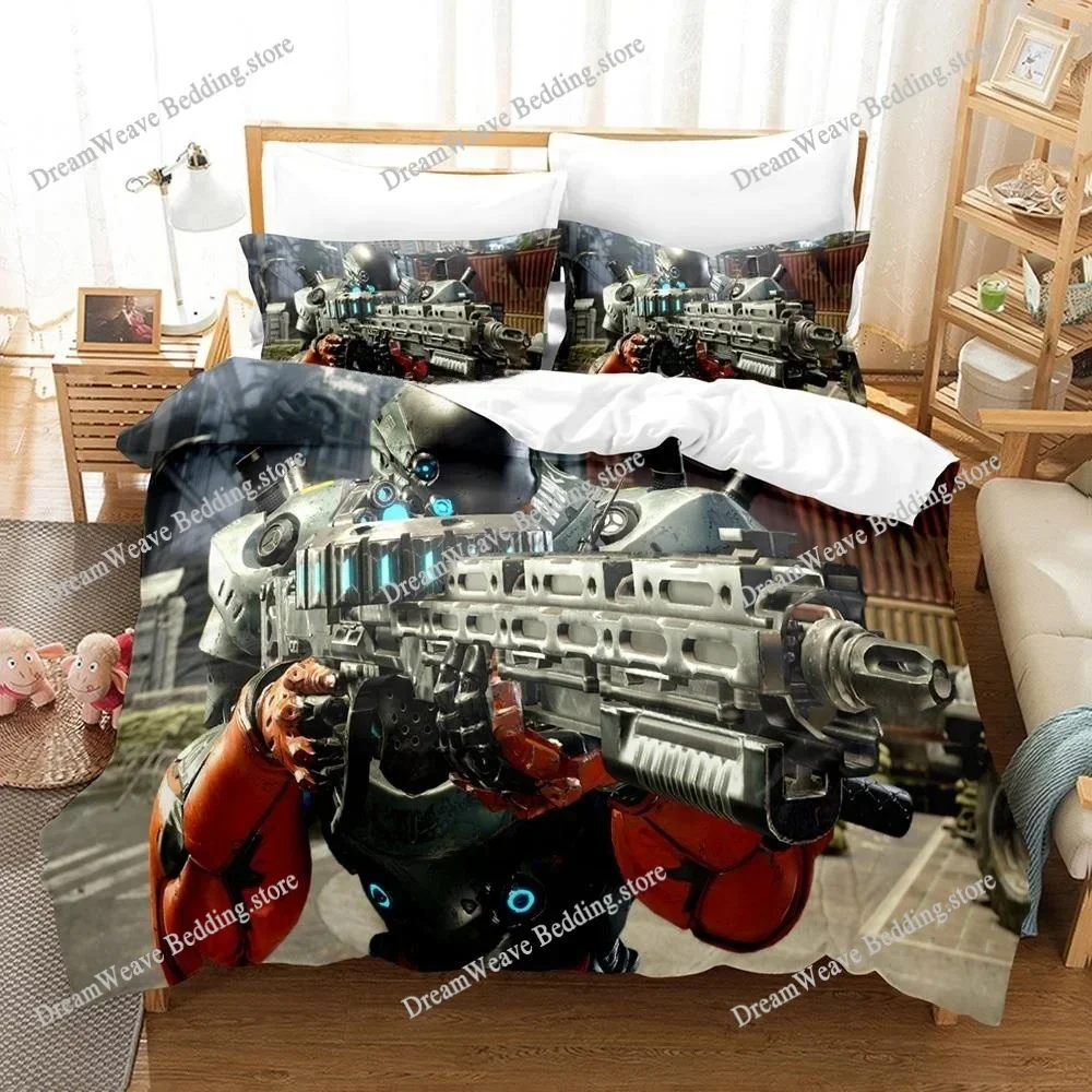 

Exoprimal Bedding Set Single Twin Full Queen King Size Bed Set Adult Kid Bedroom Duvet Cover Sets 3D Print Game Bed Sheet Set