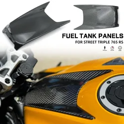 For Street Triple 765RS /moto2 2023 2024 New Motorcycle Gas Fuel Tank Air Box Front Upper Cover Carbon Fiber Fairing Cowl