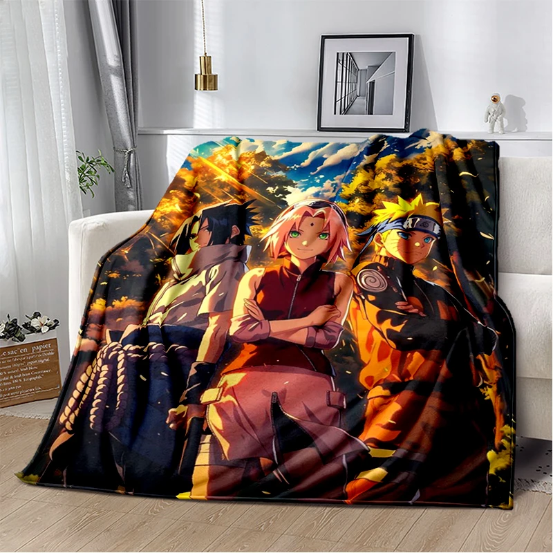 3D N-Naruto Cartoon Anime I-Itachi Flannel Blanket Soft Warm Throw Blanket for Bedroom Living Room Bed Travel Camping Picnic Kid