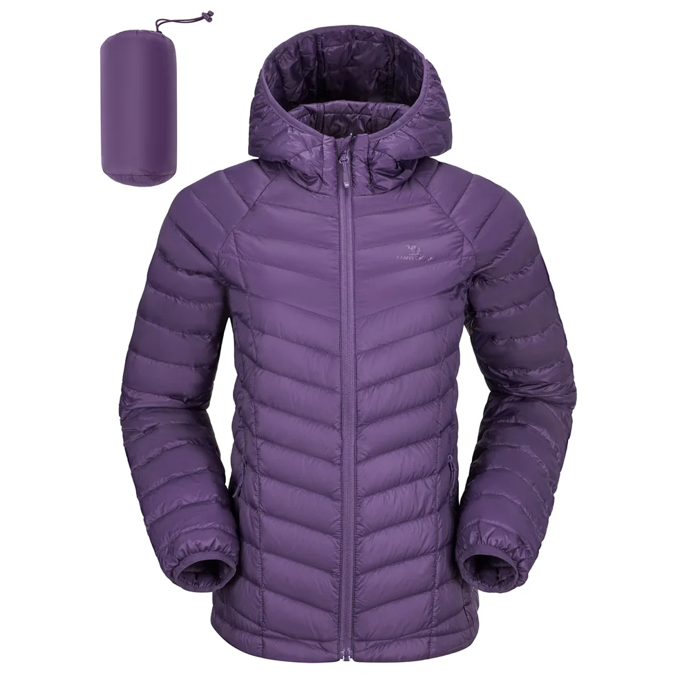 

GOLDEN CAMEL Women's Down Jacket Hooded Winter Light Weight Short Puffer Coats Packable Warm Windproof Jacket for Women Clothes