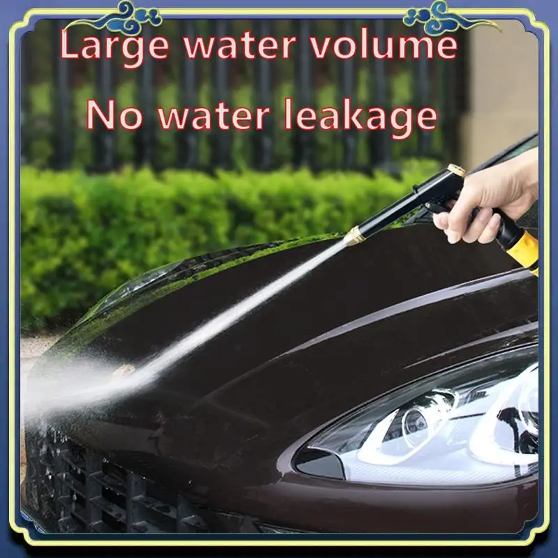 

1Set High Pressure Spray Water Washing Garden Watering Hose Nozzle Auto Washer Car Wash Tool Kits Metal+Plastic