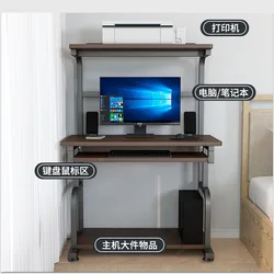 Bedroom students study desk bookcase integrated simple modern office desk