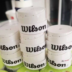 12 ชิ้น Wilson Racket Overgrip เหงื่อ Band Absorption เทนนิสแบดมินตันแร็กเก็ตมือกาวเทนนิส Grip Pu Non Slip Overgrip