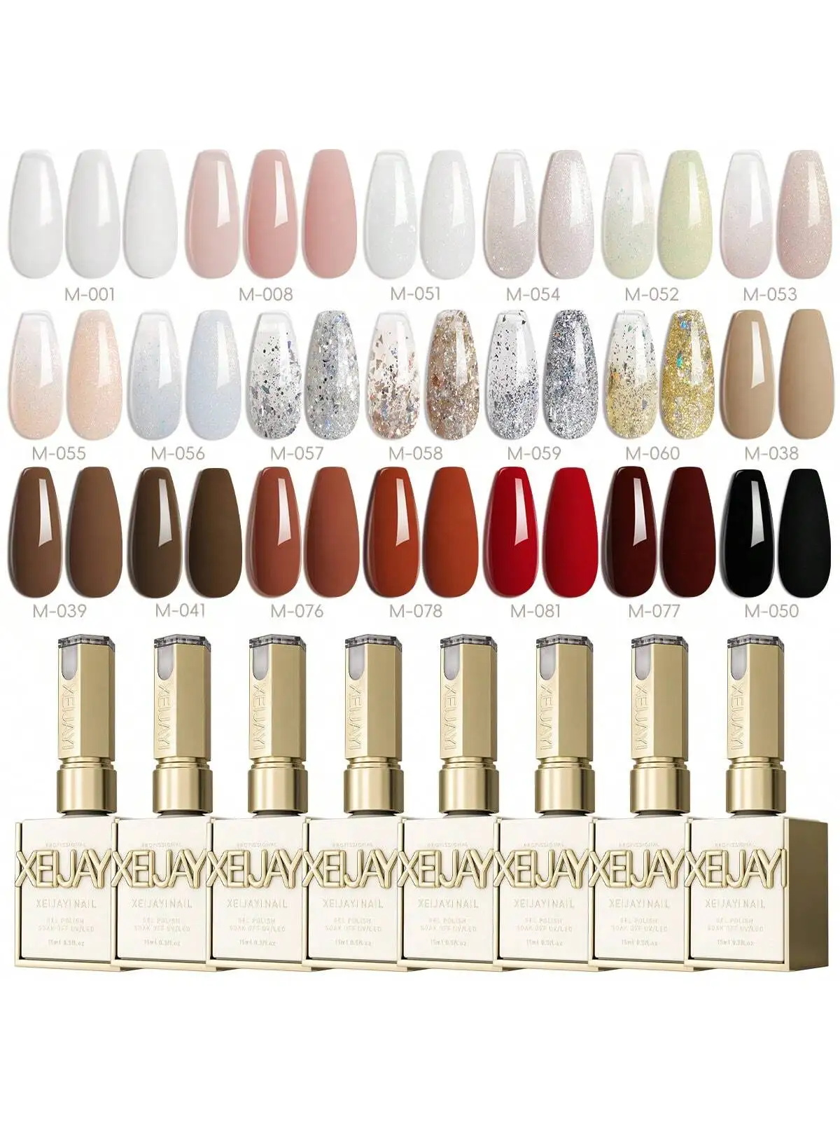 2025 New Solid Color Gel Polish Set - 20 Trendy & Brightening Universal Shades for Professional Wholesale