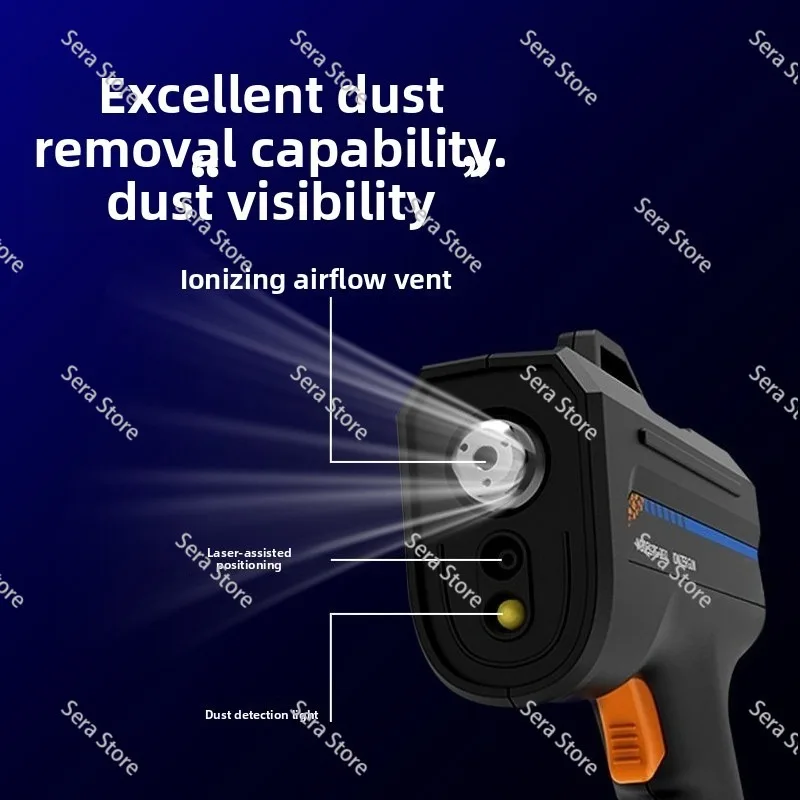 Ion Air Gun Rapid Electrostatic Dust Removal Electronic Long Static Eliminator Blow Gun
