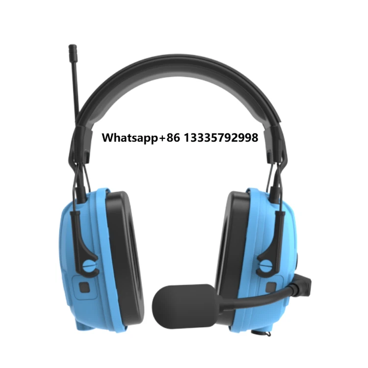 

RONGXIANG CE EN352 ANSI S3.19 Type-C Full Duplex NRR25dB SNR30dB Hearing Protection Well Drilling Earmuff FDM-10