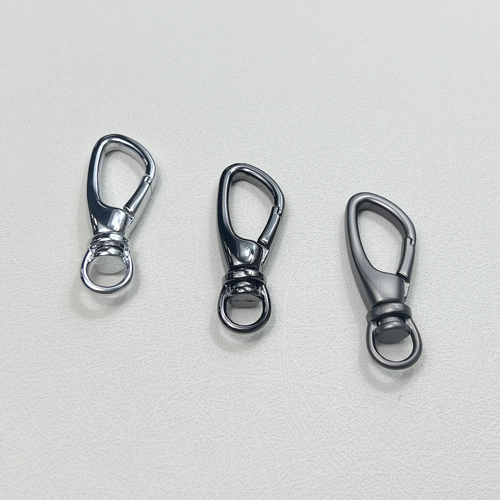 10pcs Wholesale Silver Color Rhodium Lobster Clasp Clips Key Hook Keychain Split Key Ring Findings Clasps DIY Keychains Making