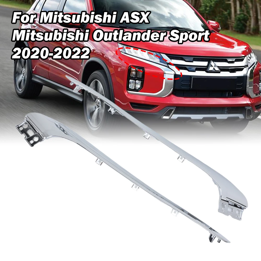 

Front Bumper Cover Upper Chrome Trim Molding for Mitsubishi ASX RVR 2020 2021 2022 Cars Accessories Styling Mouldings Strip