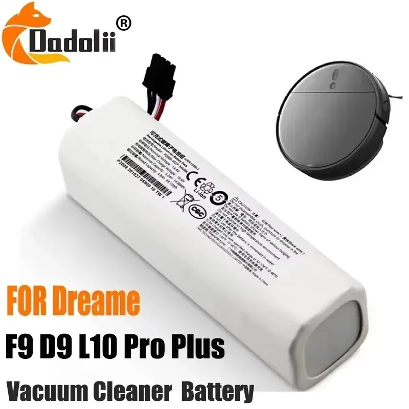 12800mAh بطارية ليثيوم أيون حزمة P2008-4S2P-MMBK الأصلي ل Dreame روبوت فراغ ممسحة الأنظف D9 F9 L10 L10 Pro 4INR19/66-2