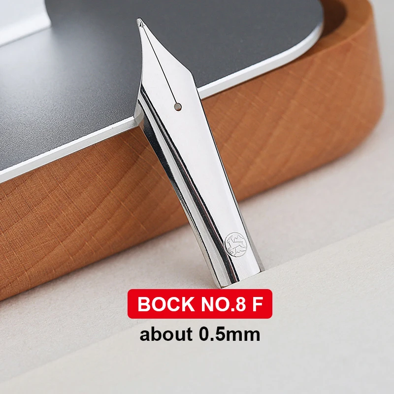 Luxury MAJOHN P140 BOCK NO.8 F/M Nib Acrylic Piston Transparent Fountain Pen Ebonite Feed Large Capacity Ink Writing Luxury Pen