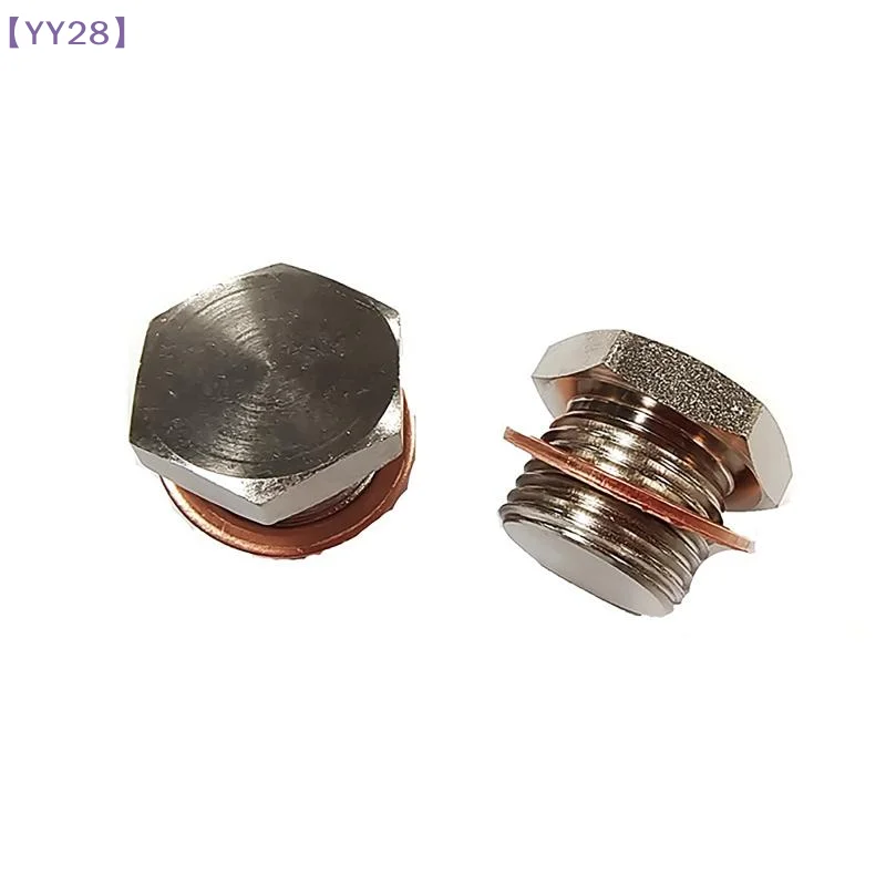 【YY28】OD Exhaust Pipe Fitting Flathead Screws Lambda Converter O2 Oxygen Sensor Plug Universal Thread M18*1.5{Y}
