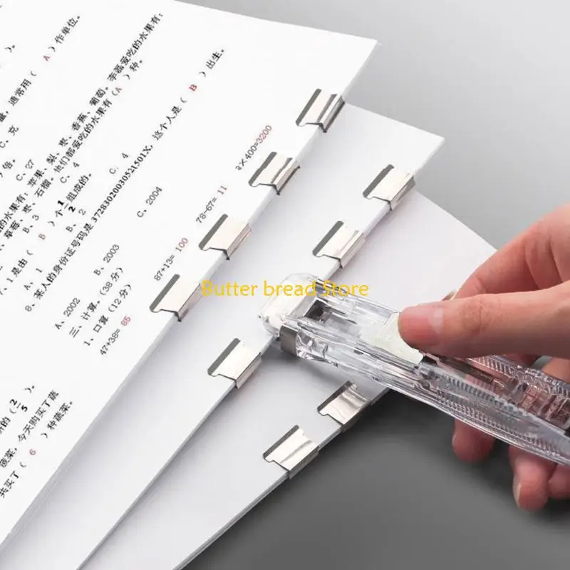 W89C CLIP CLIP CLAM CLAM CLAM Bộ phân phối tái sử dụng có thể tái sử dụng Stapler Đa chức năng clip Món quà cho giáo viên