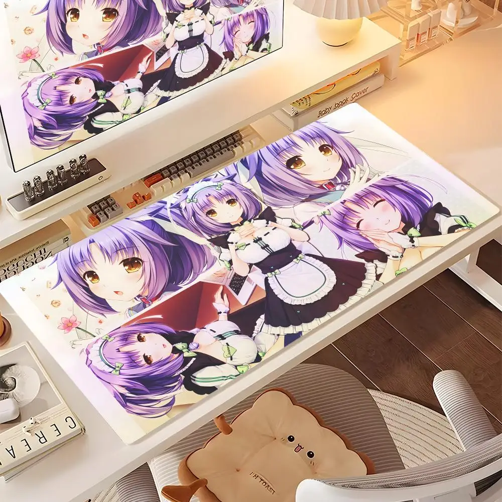 

N-NEKOPARA Mouse Pad Professional Gaming Mouse Pad Waterproof Non-Skid Keyboard Mat Big Size Desk Pad