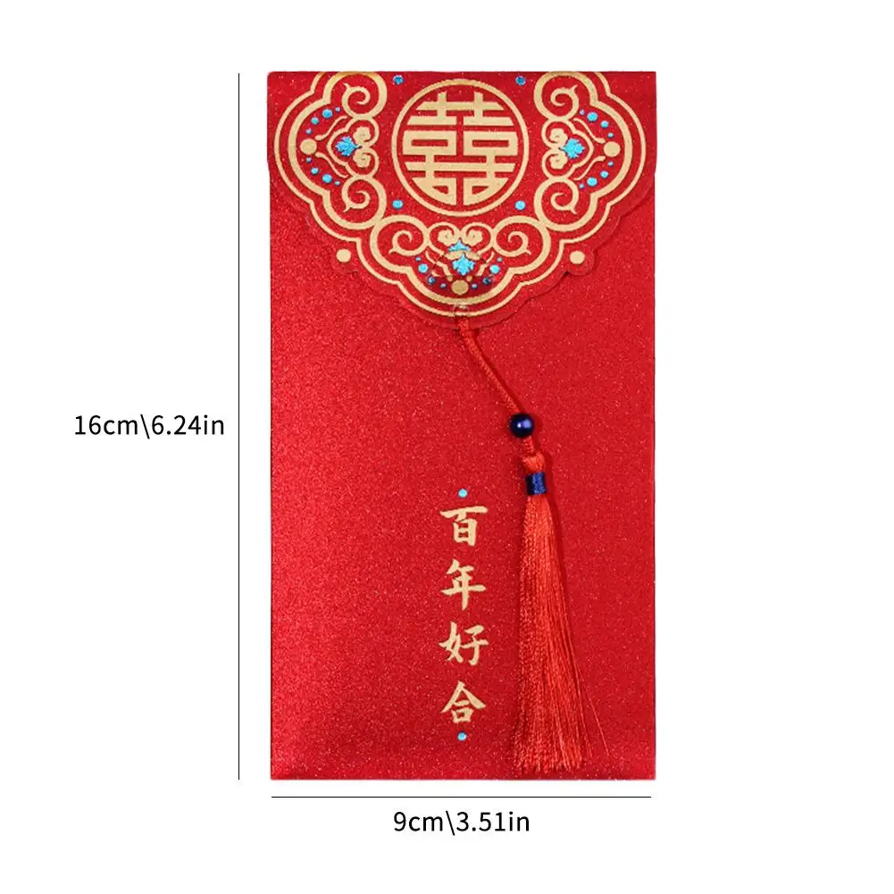 2025 Chinese New Year Red Envelopes Creative Spring Festival Red Packet Traditional Lucky Money Pockets New Year Gifts