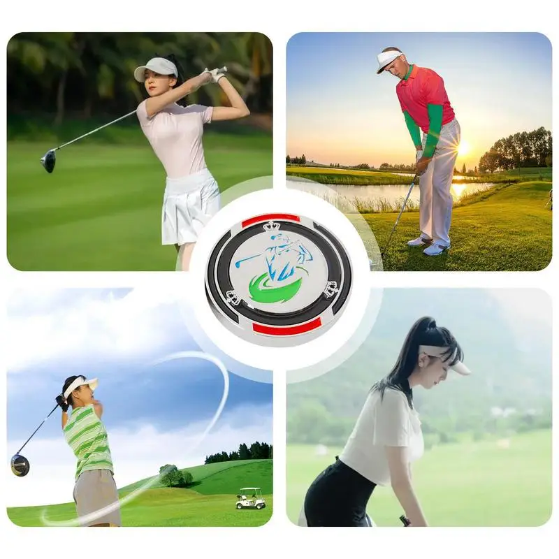 Golf Ball Marker Alloy High Precision Golf Ball Green Reading Aid With Scale Portable Golf Accessories For Golf Course Driving