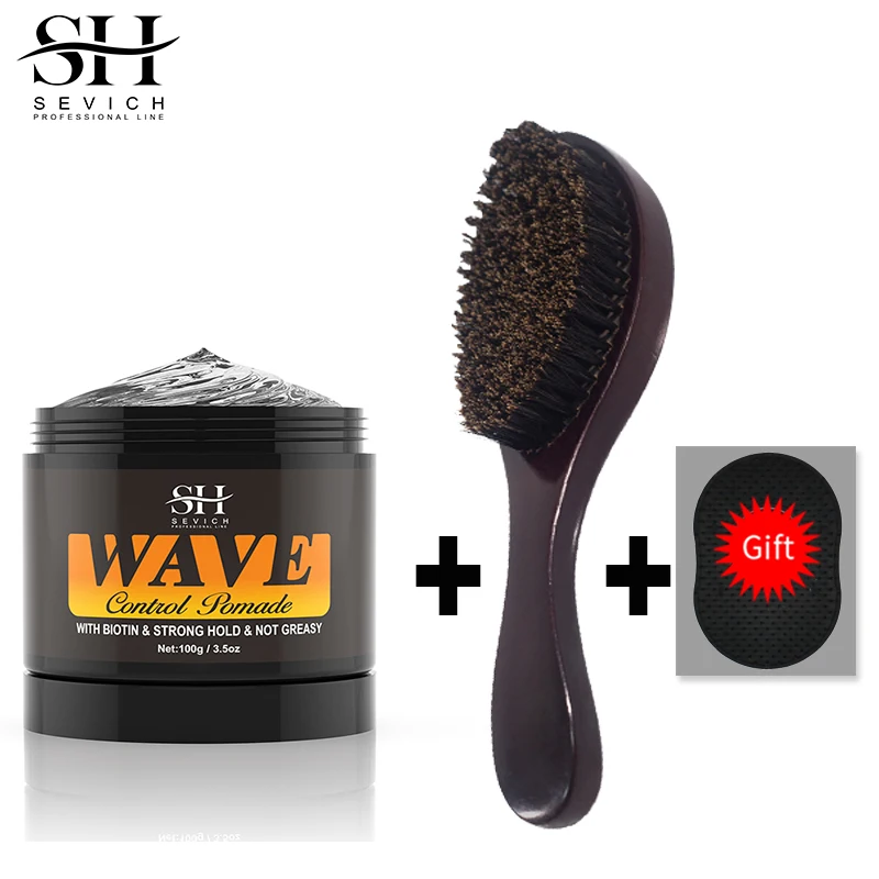 Sevich Curly Hair Cream Wavy Pattern Hair Clay  African Braids Curly Waves Hairstyle Grease For Men 360 Wave Shaping Pomade Gel