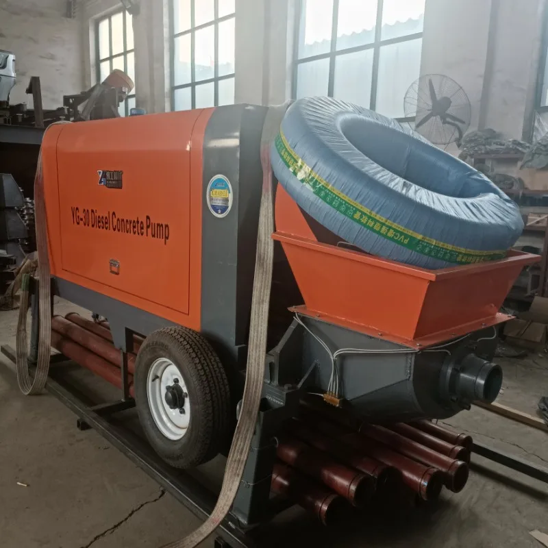 Professional Self Loading Portable Building Machine Concrete Pumping Concrete Pumping Small Pump Concrete Machine