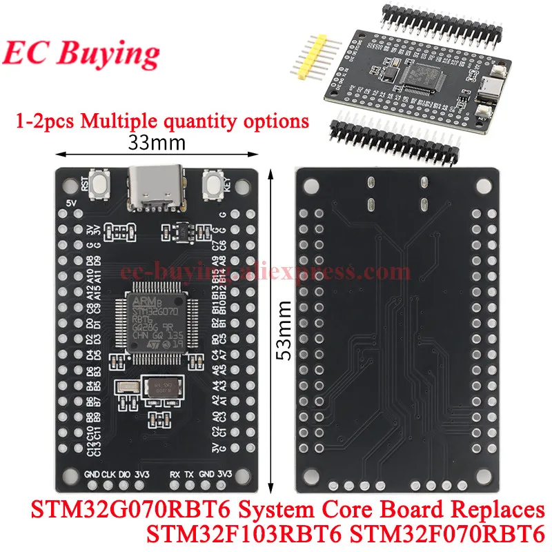 STM32G070RBT6 Small System Core Development Learning Board ARM Cortex-M0+ Microcontroller Replace STM32F103RBT6 STM32F070RBT6