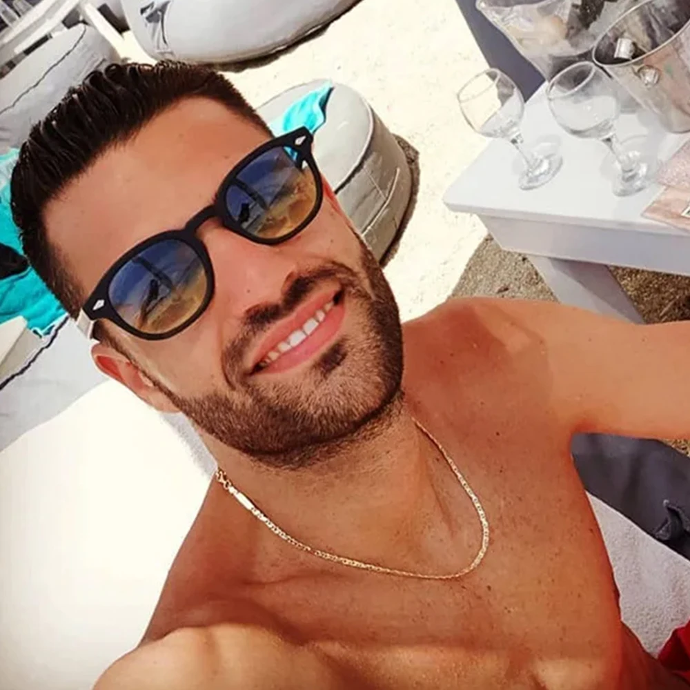 جودة جديدة ريترو النظارات الشمسية المستديرة النساء موضة المسامير الديكور ظلال UV400 الرجال فاسق ليوبارد نظارات شمسية