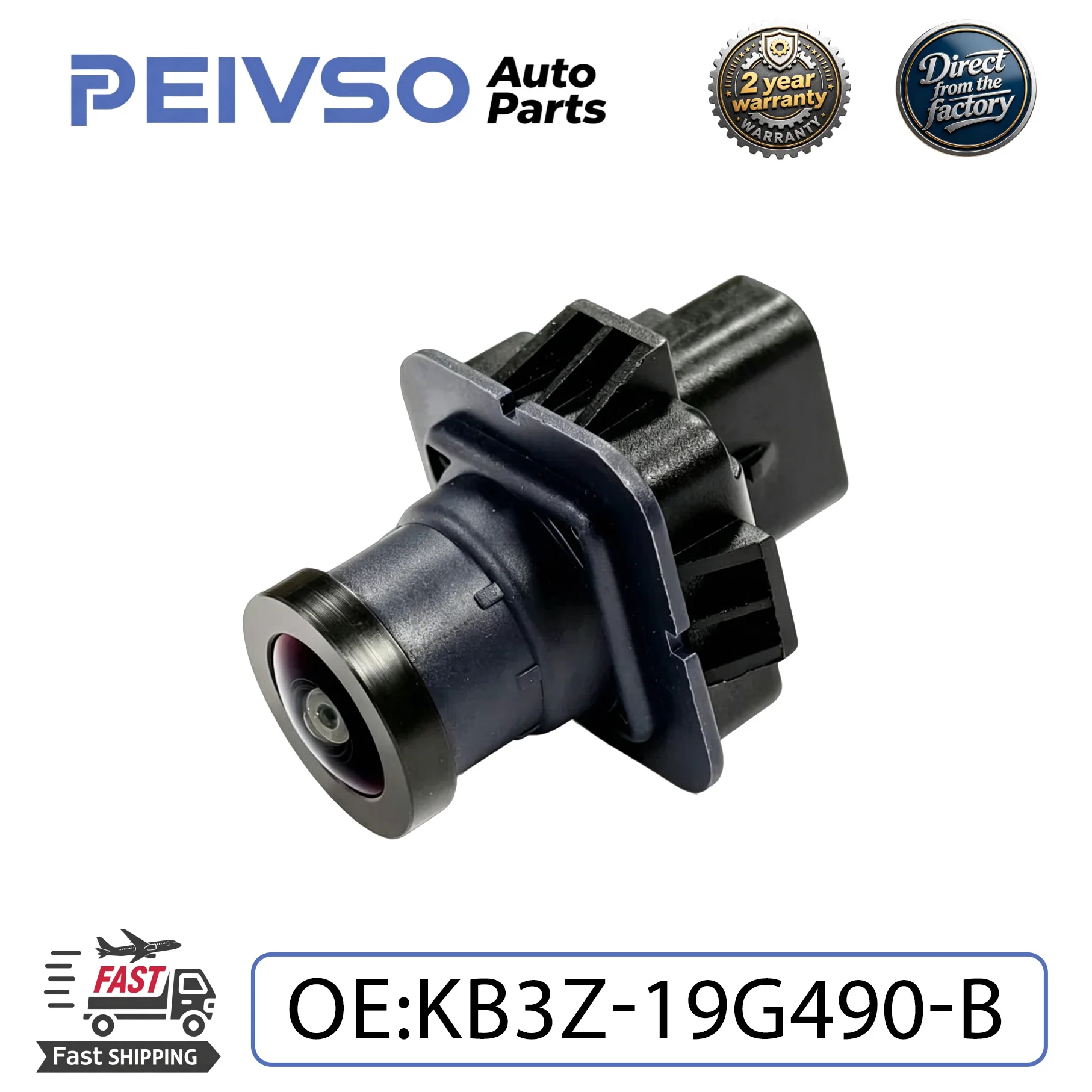 PEIVSO KB3Z-19G490-B High Quality New Rear View Parking Camera for Ford Ranger 2019-2021 Auto Parts IP68 Waterproof