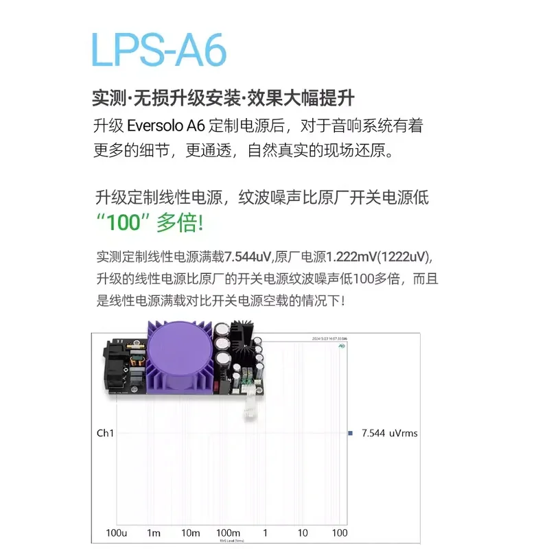 HIFI LHY Audio-A6 Upgraded Linear Power Board Special Filtering Module Eversolo DMP-A6 Data Broadcast