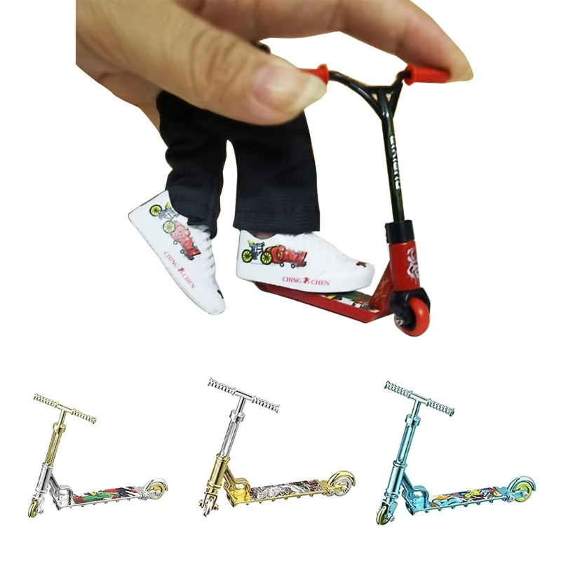 F1CB Novità Finger Sport Toy Set Finger Skateboard Bike Scooter Forniture per feste per adulti