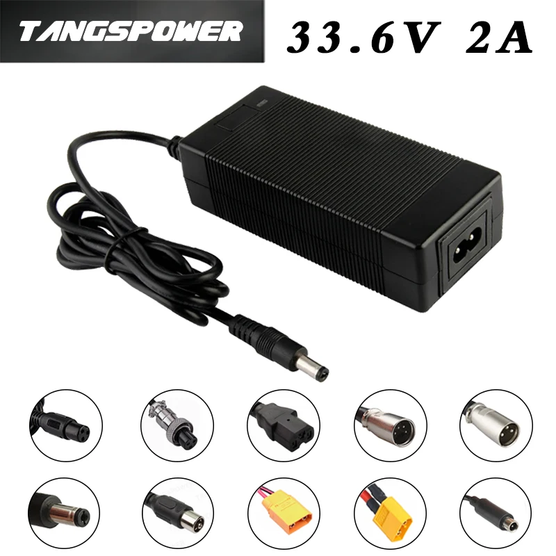33.6V 2A Lithium Battery Charger For 8Series Li-ion Battery Pack Fast Chargingr Portable Electric Bicycle Charger High Quality