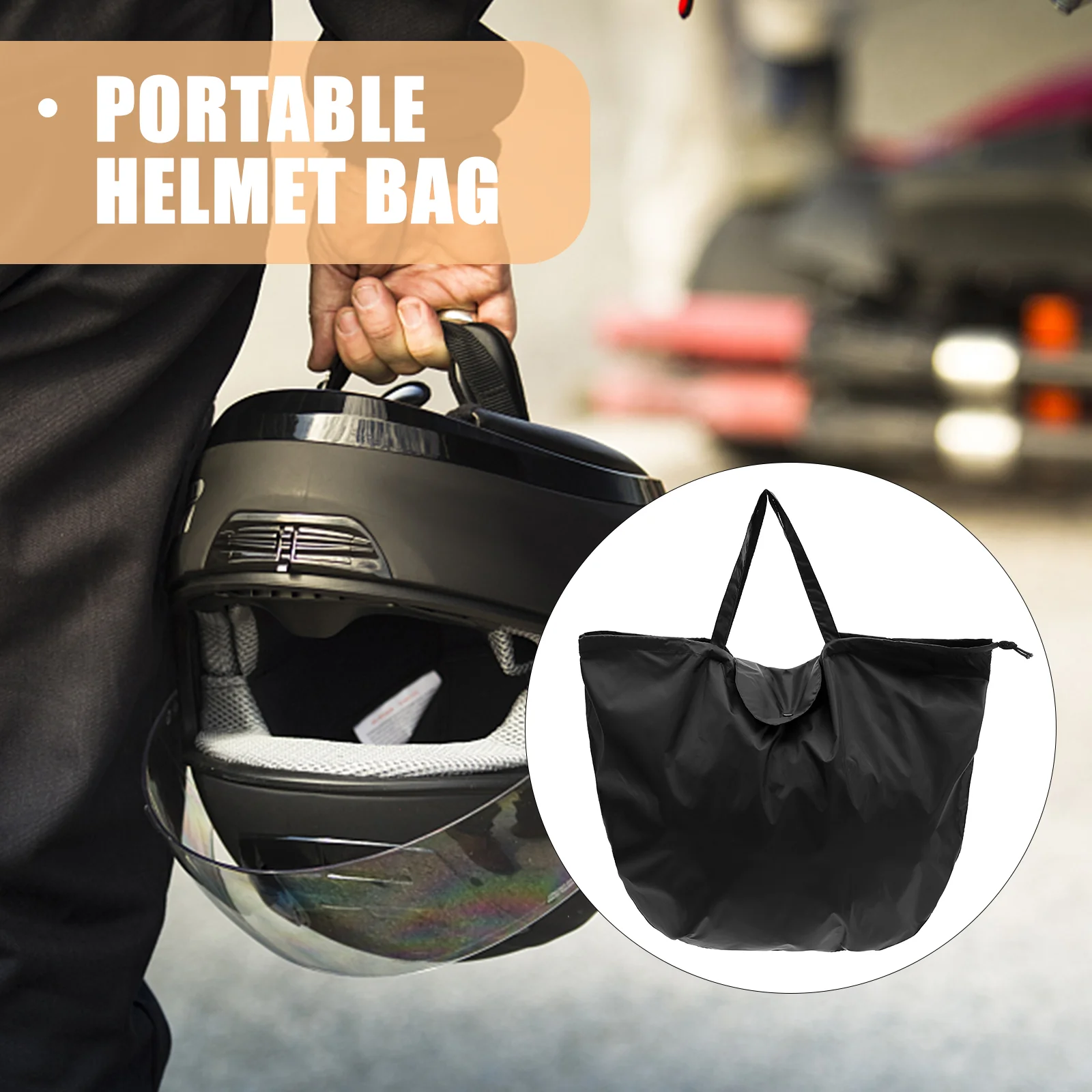 Tas penyimpanan penutup sepeda motor helm untuk pria tas ransel bepergian kedap air kotak kantung sepeda motor pria