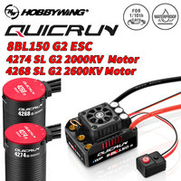 HOBBYWING QuicRun WP 8BL150 G2 150A 4274 2000KV 4268 2600KV Brushless ESC Motor Combo for 1/8 RC Model Car Buggy Accessories