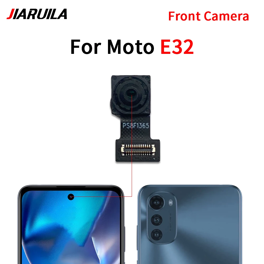 Front Rear Back Camera For Moto Edge 20 Pro 30 20 Lite E13 E22 E32 Main Facing Frontal Camera Module Flex Replacement Parts