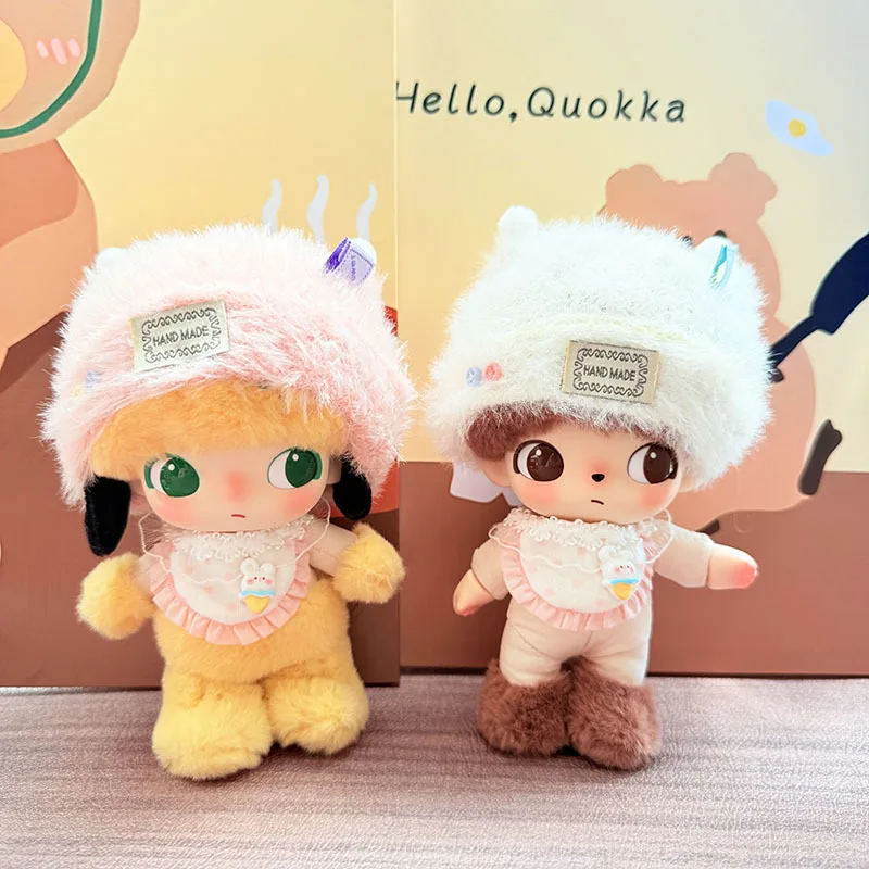 

DIMOO WORLD Doll Decor Accessories Outfit - 15/17cm Labubu Clothes Fluffy Fabric Suspender Pants Collection For Plush Dolls