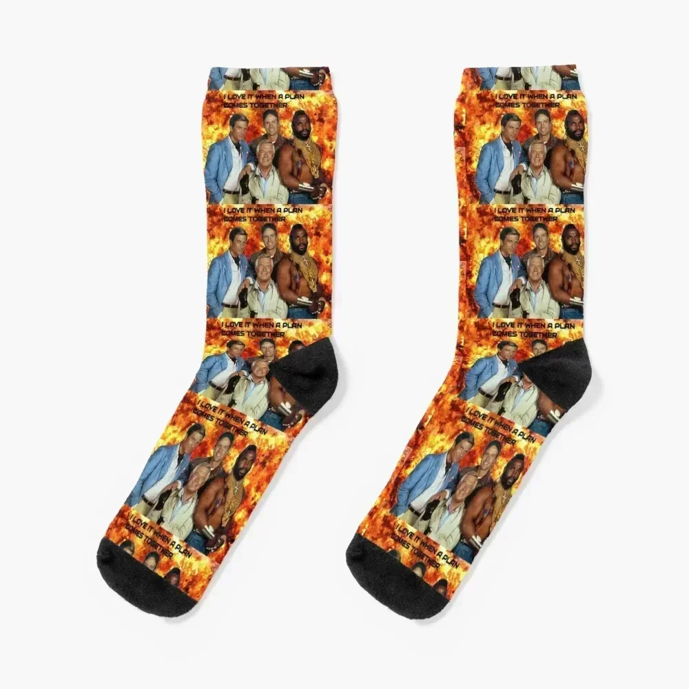 

A-Team 2.0 Socks happy Heating sock man valentine gift ideas Socks Girl Men's