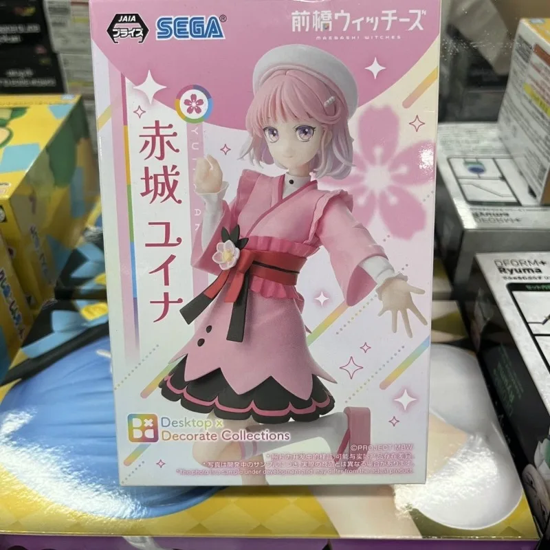 

Bandai Banpresto Фигурки Аниме Sega Maebashi Witch Akagi Yuina Настольная коллекция кукол DDC Украшение Детская игрушка в подарок
