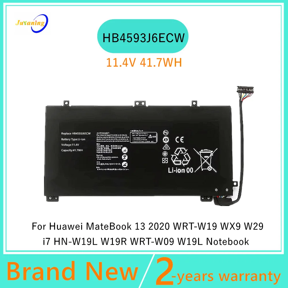 Laptop Battery for Huawei MateBook 13 2020 Series HB4593J6ECW WRT-W19 WRT-WX9 WRT-W29HN-W19L HN-W19R WRT-W09 WRTB-WFH9L