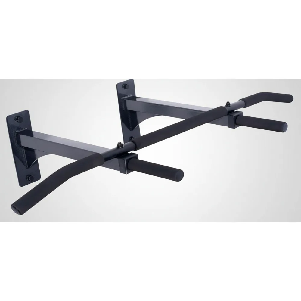 

Wall Mount Pull Up Bar with Extra Clearance, Fits 16" Studs - Multiple Grip Positions for Home Gym