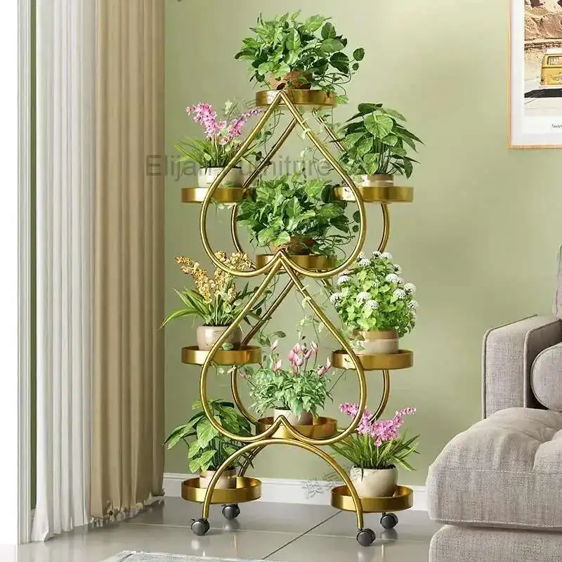 

Modern Aesthetics Flower Rack Fashion Designer Minimalist Plant Display Shelf Indoor Wedding Decoration Muebles Home Furniture