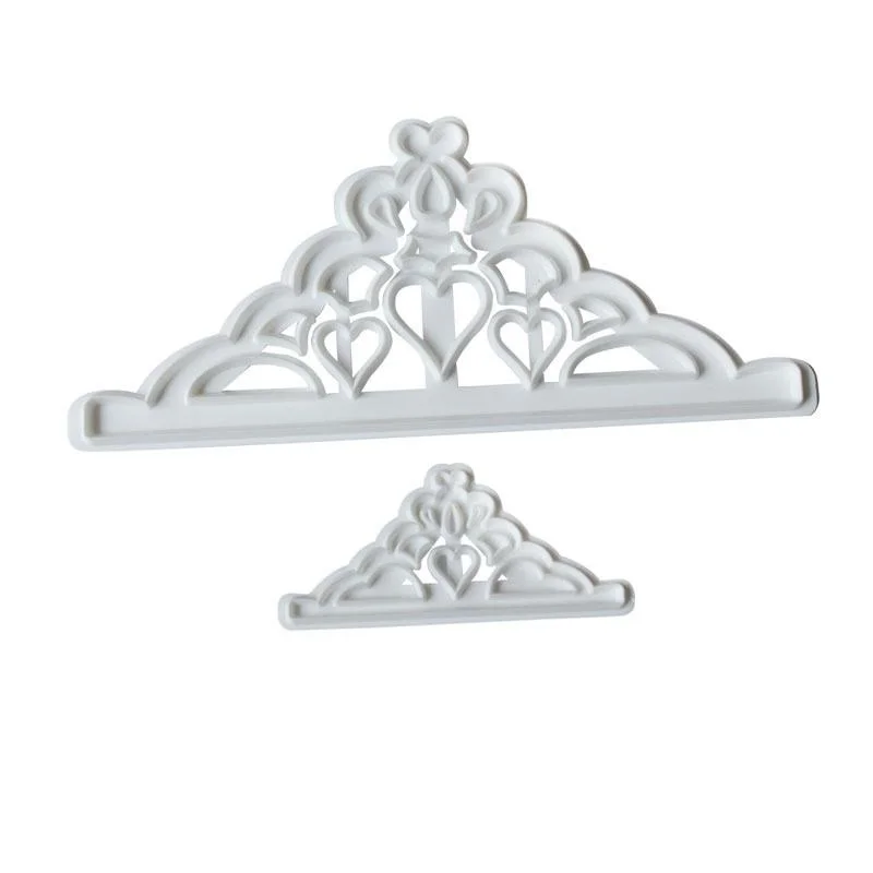 Crown Plastic Fondant Cutter Cake Mold     Decorating craft Bakeware