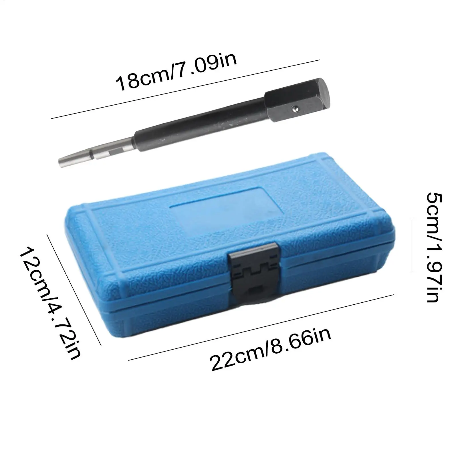 Picture 7: 5PCS Diesel Injector Seat Cutter Tool Set Cleaner Carbon Cutting Tool Kit Multifunctional Injector Seat Cleaning Set