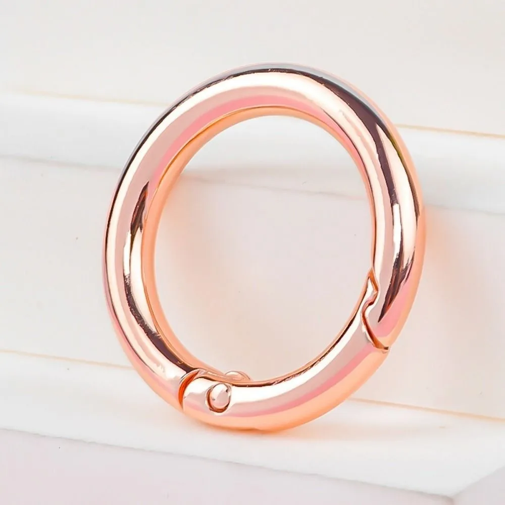 New Zinc Alloy Plated Gate Spring Carabiner Black Multisizes O-Ring Buckles Clips 25/28/35mm Purses Handbags Carabiner