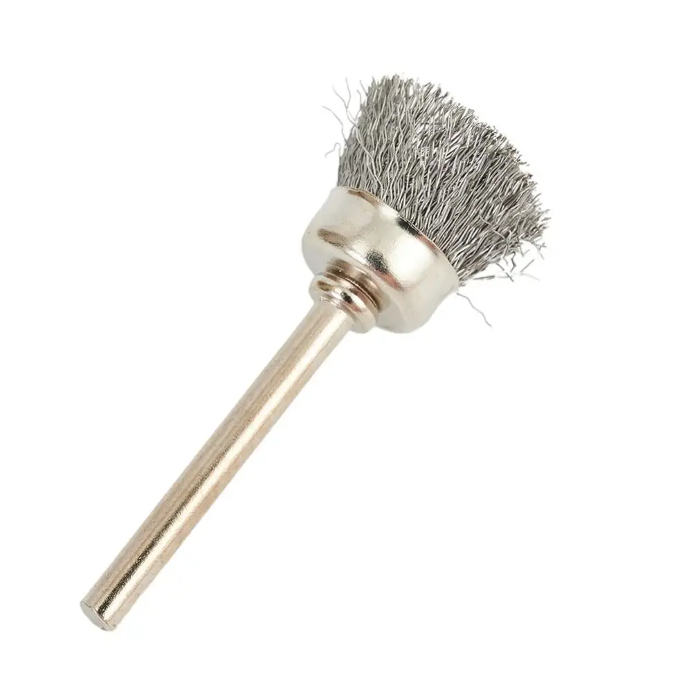 9Pcs Metal Mini Steel Wire Brush Rust Removal Buffing Drill Rotary Tool Electric Abrasive Tool Polishing Disc