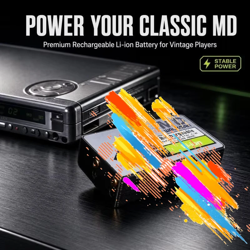 BP-MZ1 Rechargeable Lithium Replacement Battery Compatible with MZ-2P Aiwa AMD-100 Goldstar MD-R1 Minidisc MD Player