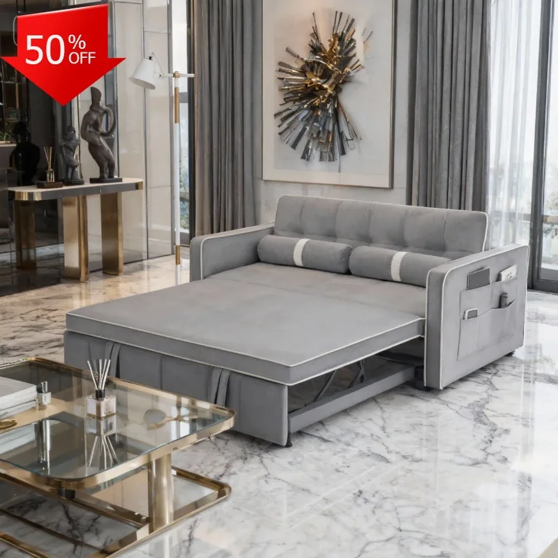 

Hotel Furniture Sofas Massage Chair Bed Pouf Couch Sleeping Function Convertible Bed Sofa Compressed Chaise Lounge Sofa Cloth